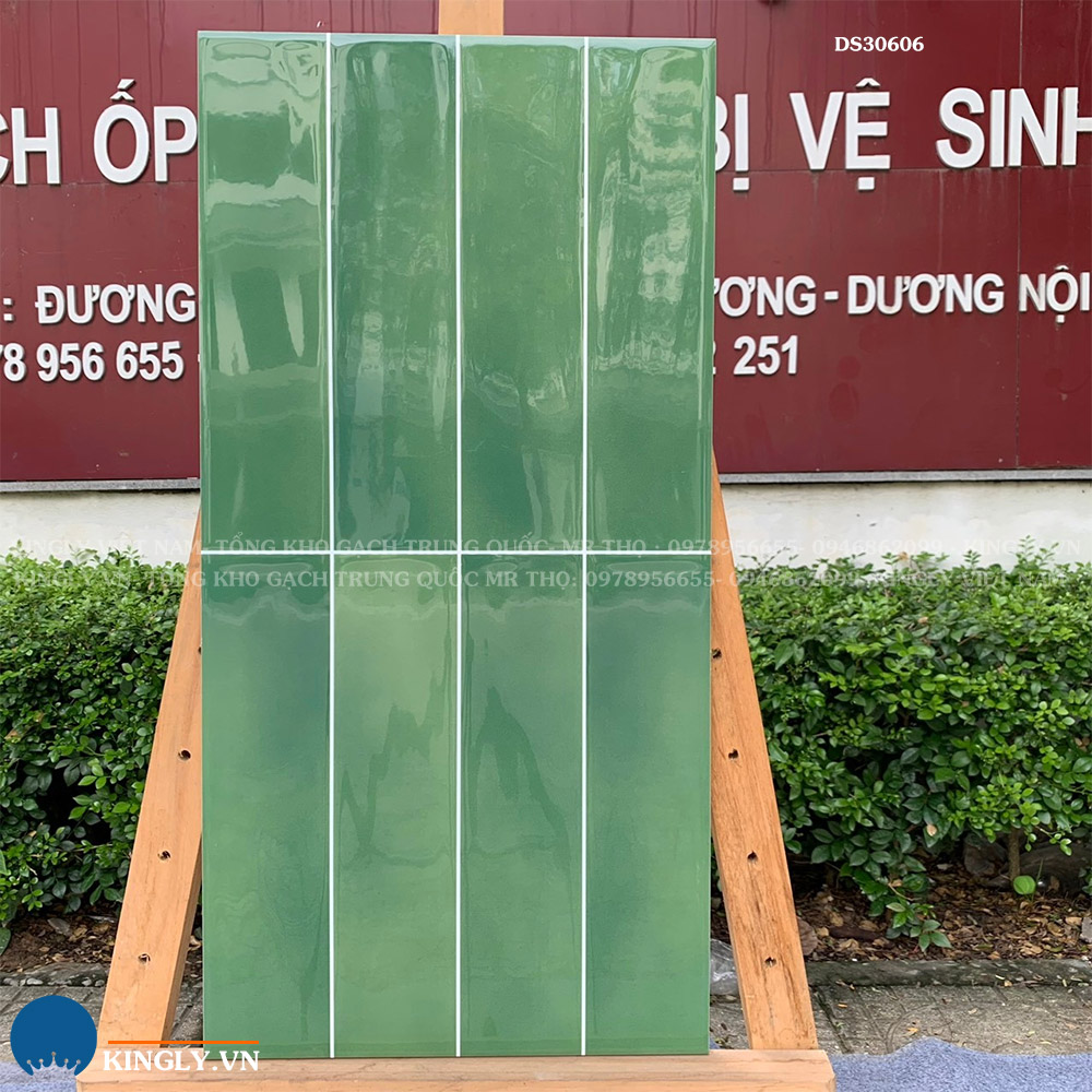 Gạch ốp tường màu xanh Trung Quốc 30x60 DS30606